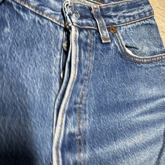 Vintage Levis 501 Jeans Women's Sz 9 26x27 USA 90s Stonewash Button Fly 0156 - Picture 5 of 10